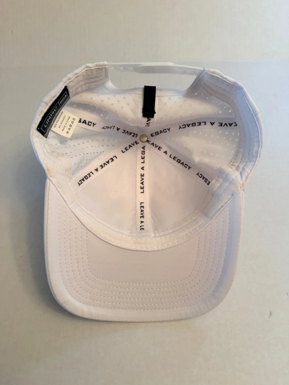 UNRL Mid-Pro Men’s Snapback‎ Cap White Vented Adjustable Blank Front Logo Back